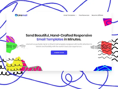 Liramail - Hand Crafted Email Templates branding design illustration typography ui ux web website