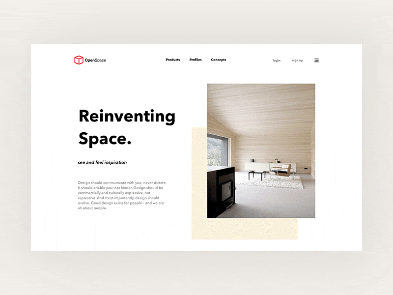 Openspace Navigation To Products Page By Oluwafisayo On Dribbble