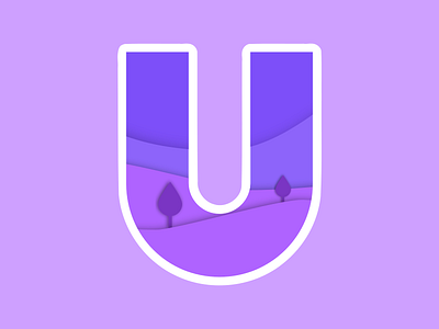 Letter U 36daysoftype papercut