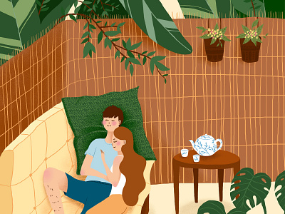 Afternoon Nap art digital art illustration