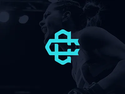 Cortney Casey Brand Identity brand cc design icon logo mma monogram monogram design sport sports ufc vector