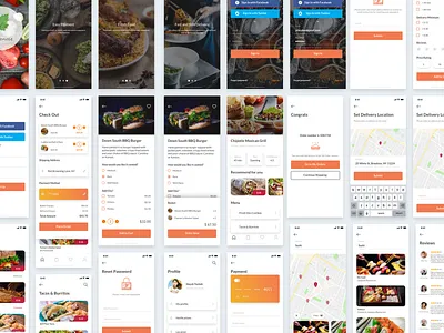 Mydonose Food Delivery UI Kit food food and beverage food app food app food app ui food ui ui ui kit ui kits ui pack ux
