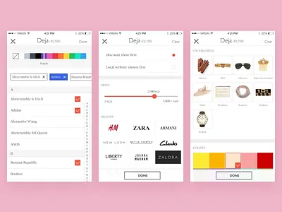Filters UI filters ui