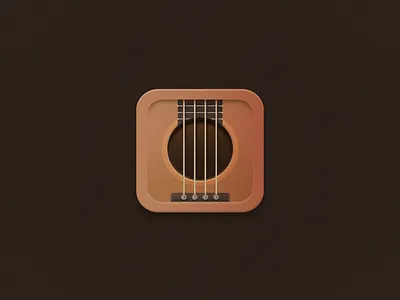 Bass bass bass guitar icon icon app icon design icon set illustration musical icon musical instrument square vector