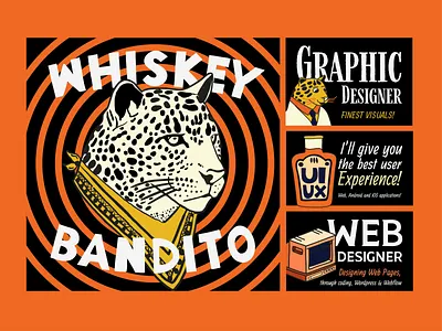 Whiskey Bandito Poster #01 art branding colors creative cute art design design art draw drawing graphic design graphic art graphic artist graphic arts illustration logo poster poster art poster collection typography vector