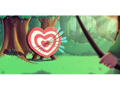 Achieving Consistency arrows blog cover bullseye digital art forest freshdesk freshworks graphic design illustration photoshop robinhood visualisation wacom