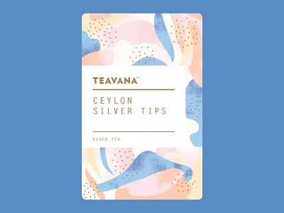 Teavana coffee pattern print tea teavana