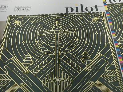 GOOOOOLLLD foil foil stamp illustration magazine minnesota university