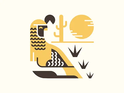 Spring Quail animal character character design desert flat illustration minimal quail southwest vector