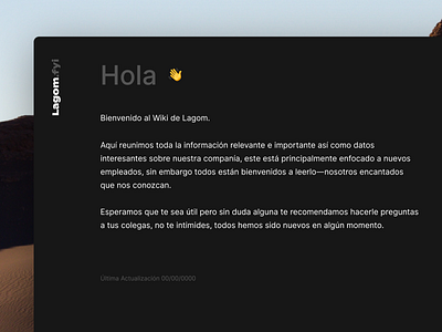 lagom.fyi notion proposal site web wiki