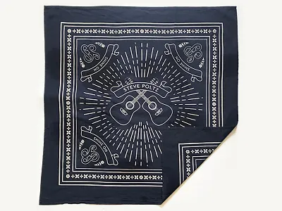 Steve Poltz Bandana bandana festival folk guitar illustration lettering merch music