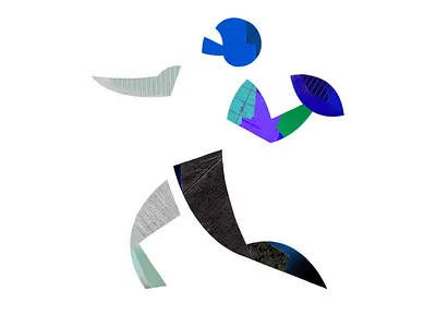 Football collage football football designs icon icon design illustration olympics painterly pictogram quarterback sports