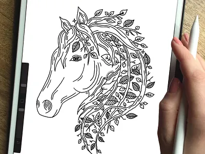 HORSE + NATURE horse horse lover love mane nature outdoors tree trees