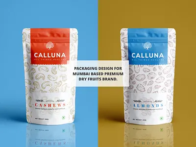 Packaging Design | Cashews & Almonds adobe illustrator adobe photoshop almonds branding cashew cool design dry fruit dry fruit packaging graphic design idea minimal modern packaging packaging design printing seamless vector design