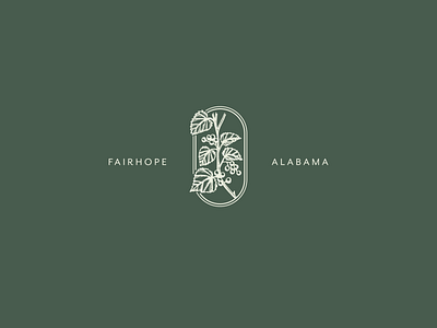 Urban Farm alabama brand elegant engraving farm logo plant urban vine wine