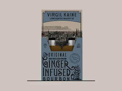 100ml Packaging bourbon box ginger lettering liquor mockup packaging spirits type typography whiskey