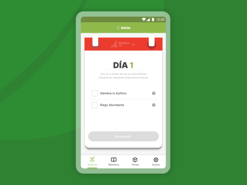 Plant App UI animation app app design calendar gamification minimal minimal app mobile plant plant illustration ui ux