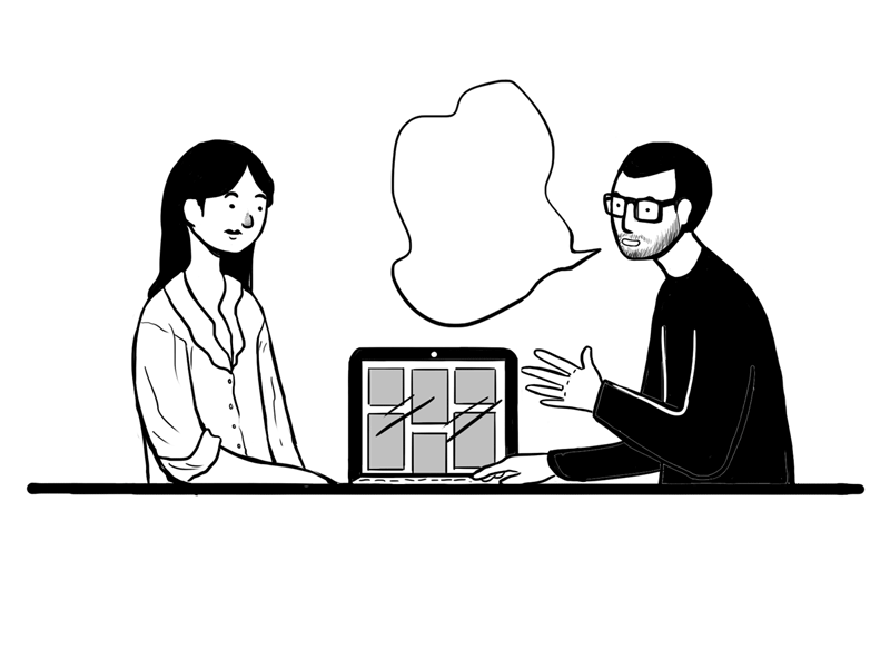 #22 Studio life: Do you trust me? 🤝 animation avengers avengersendgame black and white captain america client vs designer client work clients comics creative studio designer endgame gif illustration iron man marvel minimal photoshop trust