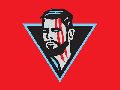 Thor Marvel Badge avengers avengersendgame badge beard black character cyan endgame eyes illustration infinitywar logo marvel marvelcomics minimal ragnarok red shield thor thunder