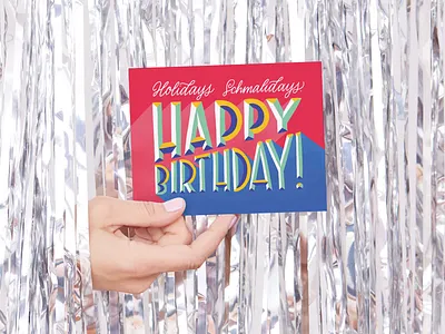 Holidays Schmalidays design greeting card hand lettering illustration lettering punkpost stationery stationery design typography