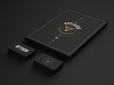 ANTIHERO Brand Design black brand brand identity branding branding and identity brutal design eye gold grey identity design illustration logo logo design logotype onix premium tattoo typography vector