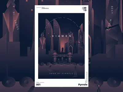 City of XiaMen ui 人 品牌 插图 设计