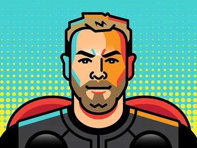 Thor avengers character illustration marvel thor