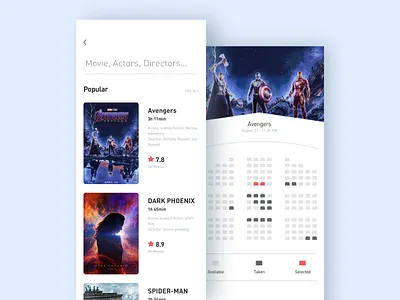 Movie-2 android anime application design ios movie player ui