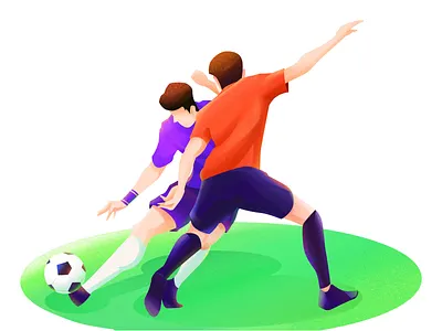 Play footbal illustration play footbal