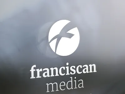 Franciscanmedia Signage branding catholic christian christianity graphic design identity logo typography