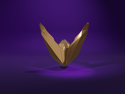 Gold Rabbit 2.8 blender blender 2.8 blender3d branding bunny design easter gold illustration logo rabbit sam