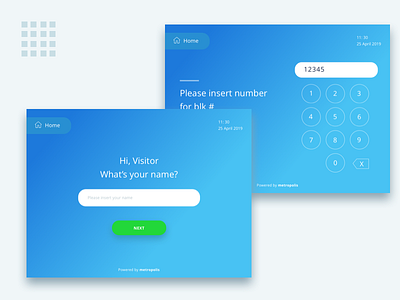 Kiosk App app card dashboard kiosk ui ux web