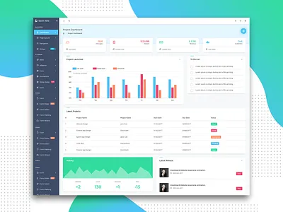 Project Admin Page Visual 2018 trends admin dashboard admin design admin panel admin template bootstrap 4 branding ui ui ux design