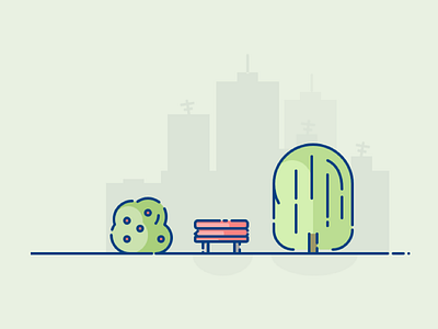 park illustration sketch app vector art vector artwork vector illustration vector tree