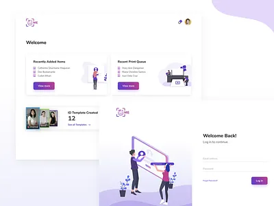 ID Maker App app dashboard design id maker interface ui ux web web app website
