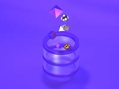 Storage c4d purple storage suqre