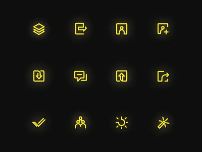 AFictionalBrand's Icon Set animation app branding design icon illustration interaction design logo ui uiux vector web design