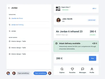 Marketplace App - Design System app card design design system ecommerce ecommerce app marketplace mobile ui user interface ux white