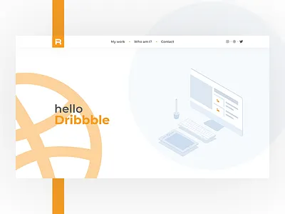 Hello Dribbble! debut ui