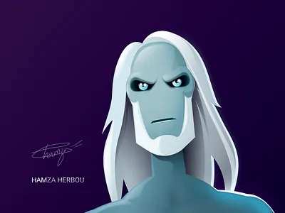GOT - The White Walker dark game of thrones got hbo illustrator king night king vector art walker white walker zombie