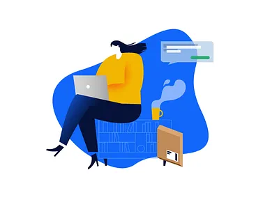 Online Shop 2d branding design flat graphic illustration illustrator minimal startup branding vector