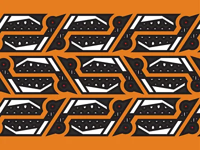 Tiling loons. Tiloons? design illustration loon loons single line weight single weight thick lines