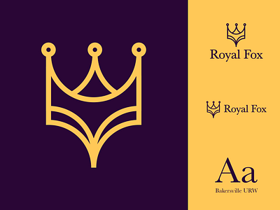Royal Fox Logo animal animals branding brands fox fox logo foxy graphic design logo logo design logodesign logomark logotype royal