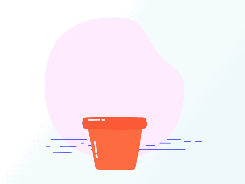Flower animation animation blue design dribbble flower gif green grow icon illustration invitation pot ui vector