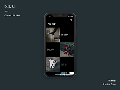 Daily UI #091 Curated for you adobexd dailyui