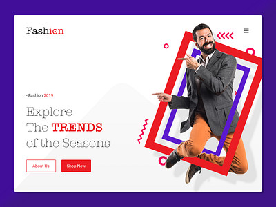 Landing page fashion landing landing page trends web design website