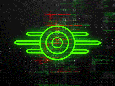 logo vault tec animation fallout logo logoanimation