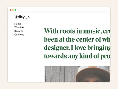 Portfolio Redesign Snapshot #3 clean design iteration minimal portfolio simple typography ui ui design web design white work in progress