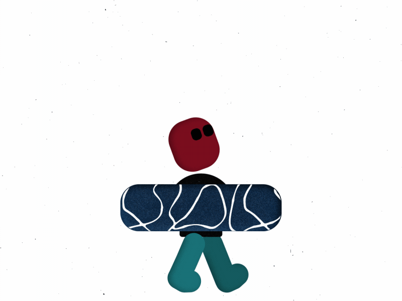 Spin Walk 2d 2d character aftereffects character animation walkcycle