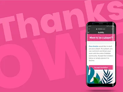 Thank you, Owo! invitaion thank you